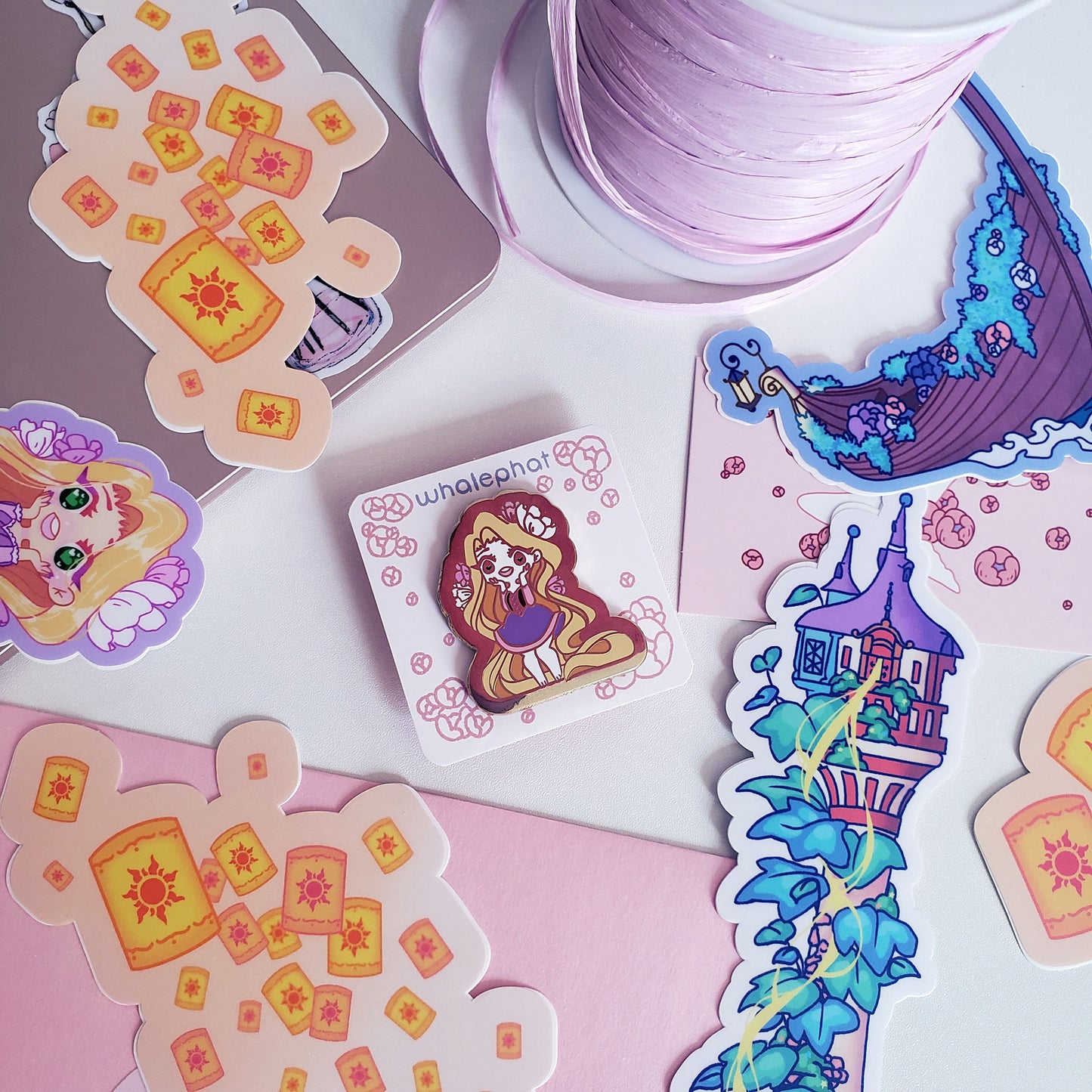 Vinyl Weatherproof Rapunzel Stickers