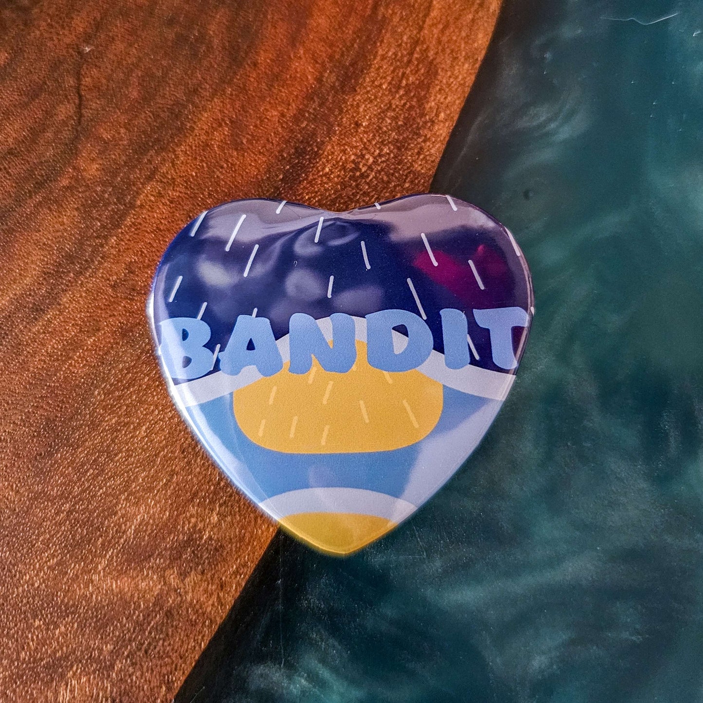 Bluey Heart Buttons