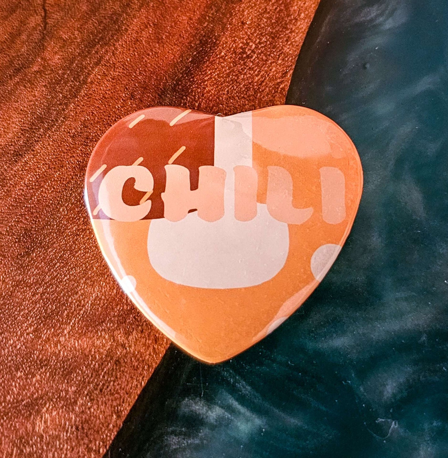 Bluey Heart Buttons