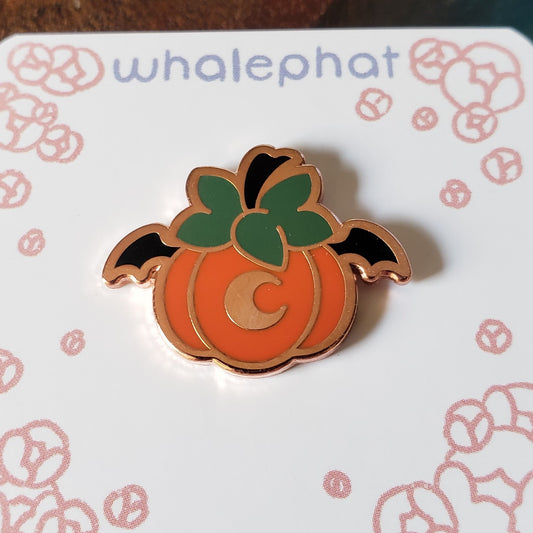 Orange Pumpkin Hard Enamel Pin