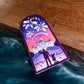 Disney Land Castle Arch Glitter Sticker