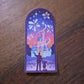 Disney World Castle Arch Glitter Sticker