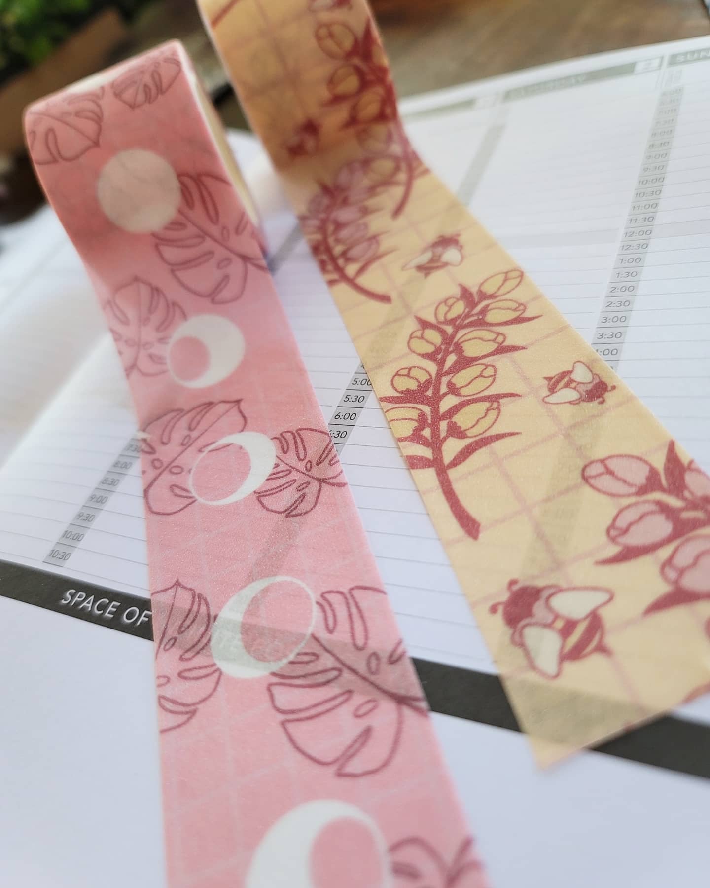 Glitter Floral Bee Washi Tape