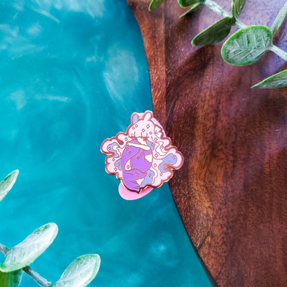Bunny & Kitty Mermaid Hard Enamel Pins