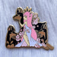 Cerberus & the Queen Hard Enamel Pin